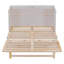 Grand lit escamotable avec grands tiroirs, blanc