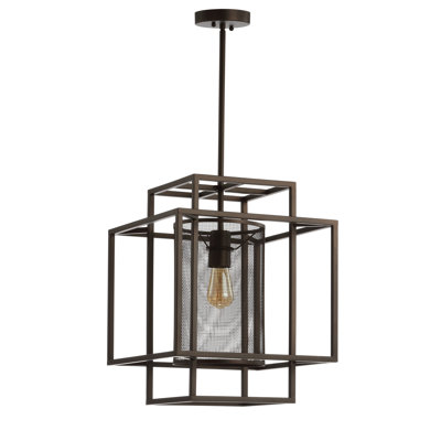 Lustre rectangulaire unique à 1 lumière Tyra