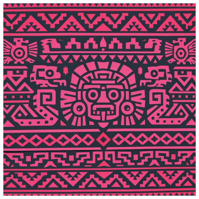 Aztec Tribal Patterns Blankets, 60in W x 80in H