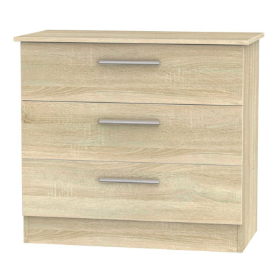 Fully Assembled Chesler 3 Drawer Chest