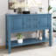 Ample console de rangement rétro avec quatre petits tiroirs et une tablette inférieure pour les salons, les entrées et les cuisines-2069996310-2069996300