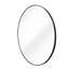 Miroir rond de salle de bain 30 pouces - Panneau de densité et crochets incassables - Cadre antirouille-1967191525