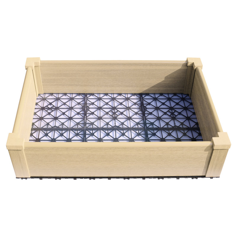 Lit de jardin surélevé en composite, Cèdre du Japon, H 8 po x l 35,75 po x P 36,75 po