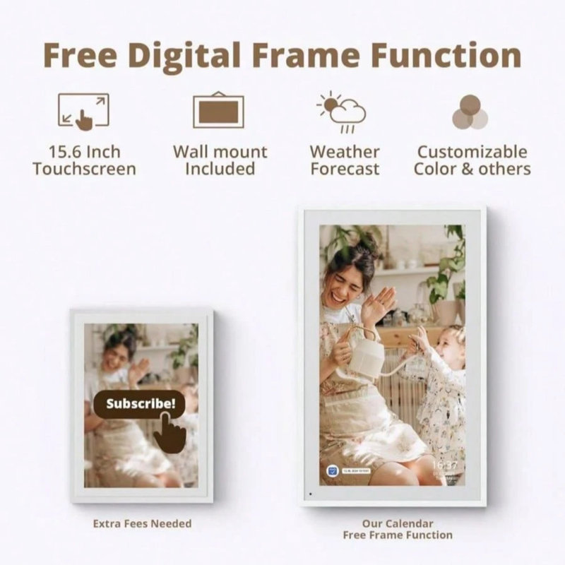 10.1 Inch Digital Calendar Chore Chart – HD Wi-Fi Digital Photo Frame