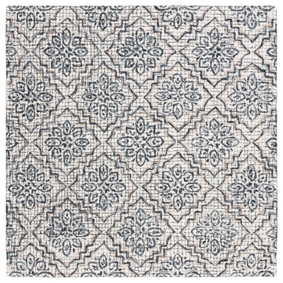 Abstract Hand Tufted Wool, Cotton Geometric Rug