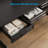 L-Shaped Standing Desk With Integrated Charging Station, Height Adjustable Desk With Four Wooden Drawers, Standing Desk With Memory Controller-115064060