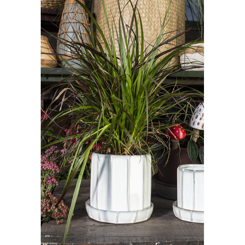Ceramic Pot Planter, 5.75" H x 6" W x 6" D