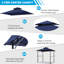 Auvent de remplacement pour abri de jardin Monyca-78598255