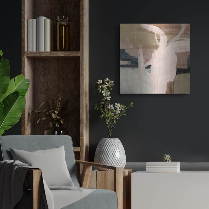  «Croissement spurt n ° 2» par Hope Bainbridge, art mural en métal, 24 po x 24 po, H 24 po x l 24 po