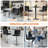 Pete Swivel Upholstered Adjustable Height Counter Stool with Metal Frame-1811846404
