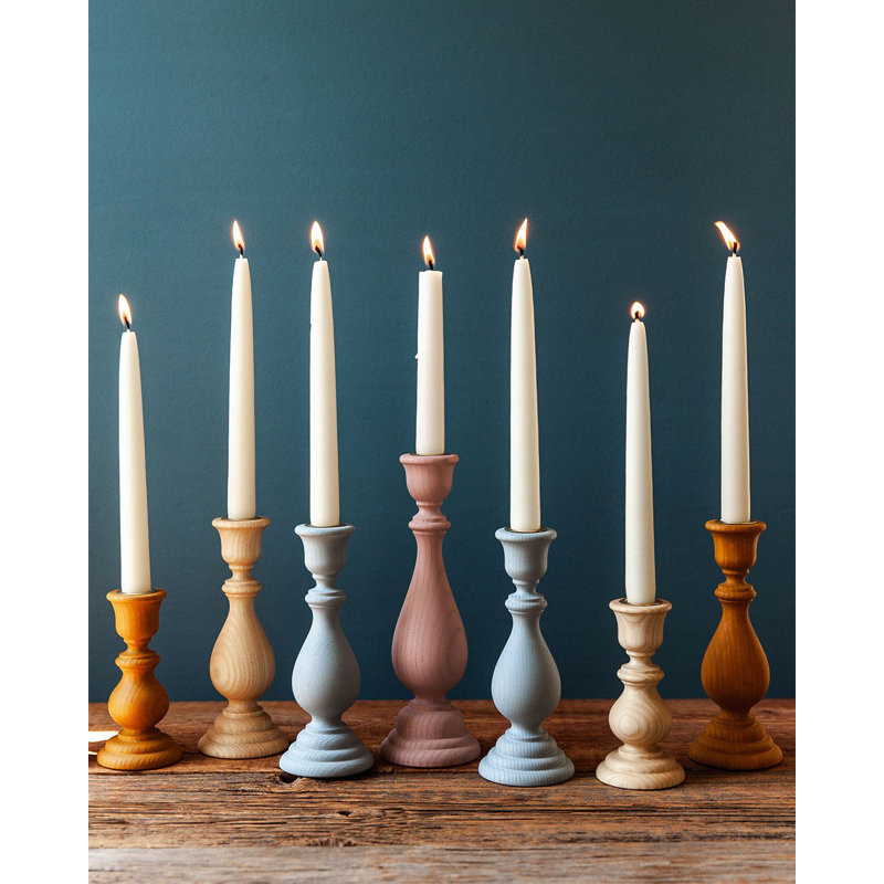 Essex Candlestick, Natural, Medium: 7.5" X 2.75"