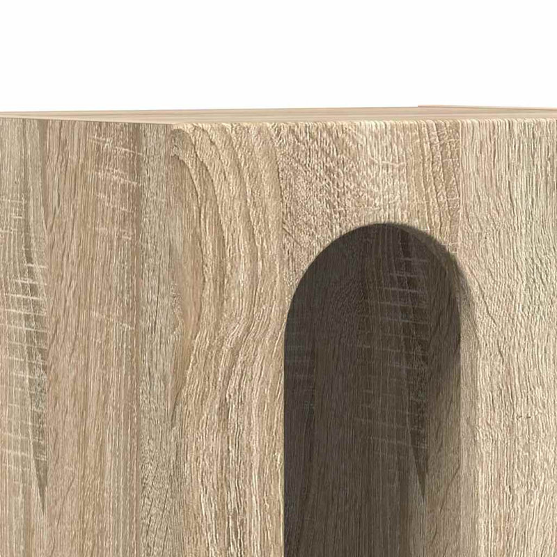 40cm W Manufactured Wood Bedside Table, Sonoma Oak