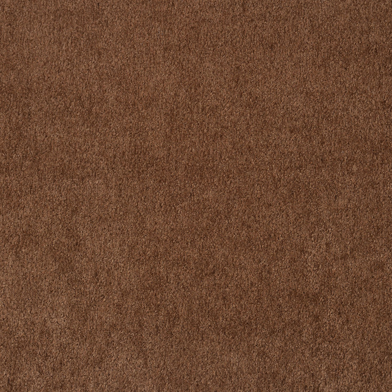 Rust Upholstered Featuring Curved Arms And Attached Seat For A Sophisticated Look Retro - Style With Upholstery, Graceful Arms, Pillow Back Relaxing Seating Atmosphere