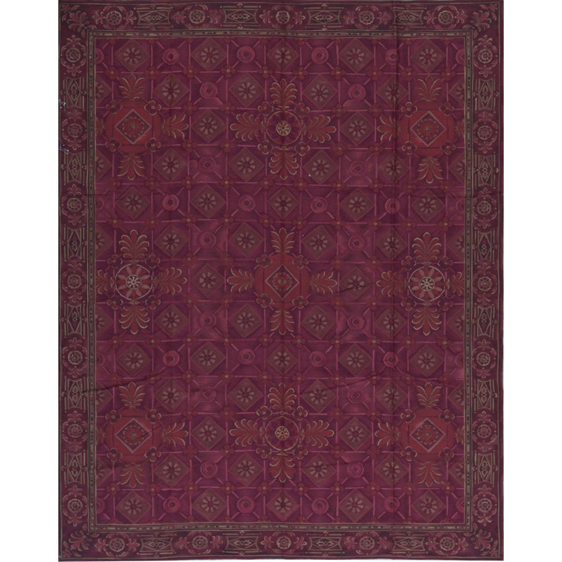 Capri One-of-a-Kind Hand-Knotted High-Quality Red/Purple Area Rug
