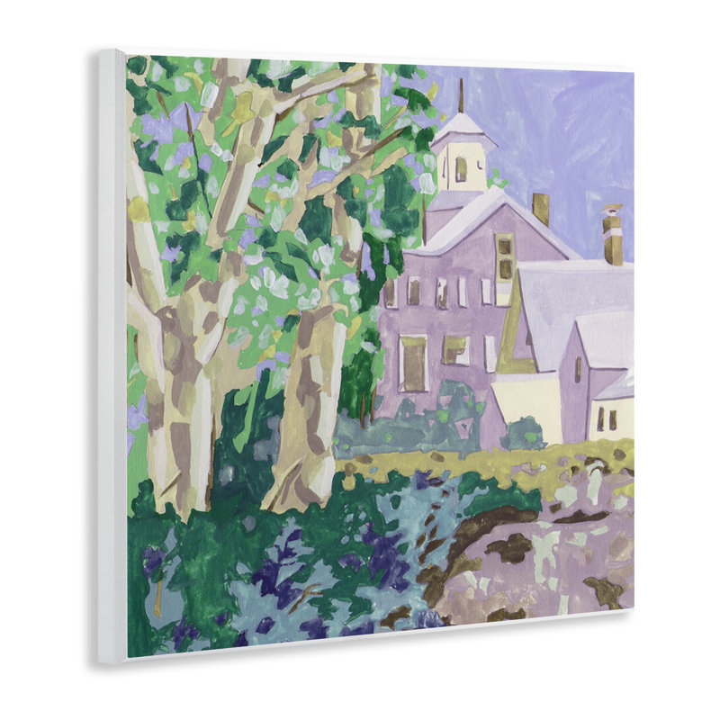 «Town Church Through Trees» par Melissa Wang
