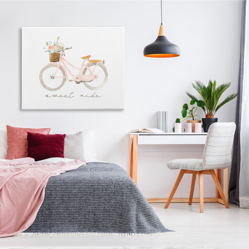 Panier «Sweet Ride» par Lanie Loreth, Toile tendue, H 36 po x l 48 po x P 1,5 po