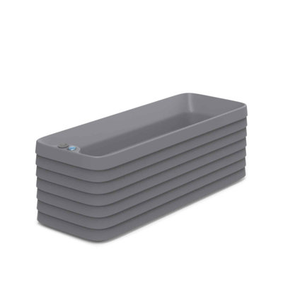 Slat TruDrop Self Watering Window Box Planter