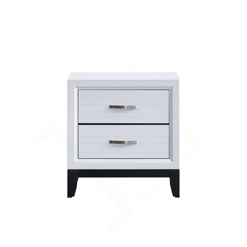 Table de chevet, blanc, Blanc