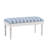 Aaryahi Coastal Carved Seashell 36” Upholstered Bench-1000199347