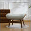Fauteuil à oreilles et repose-pieds Jeyshan-795056313