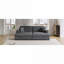 Canapés modulaires | Méridienne surdimensionnée 86,5 po pour salon, chambre à coucher avec porte-gobelet USB, gris anthracite | gris foncé | velours côtelé