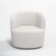 Mina Upholstered Swivel Barrel Chair