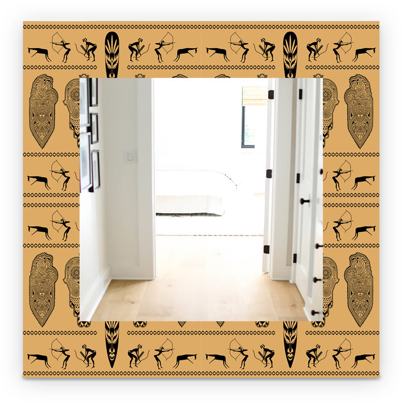 Decorative Wall Mirror, Modern Accent Mirror - Modern Reflection Mirror, 32" H x 32" W, Boho