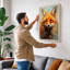 Watercolour Fox Study Boho - Print-136726880-136726875