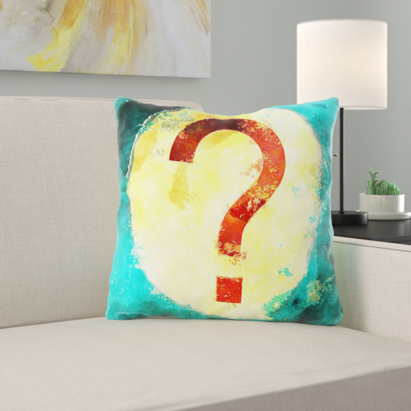 Outdoor Reversible Throw Pillow, Microsuede, Indoor