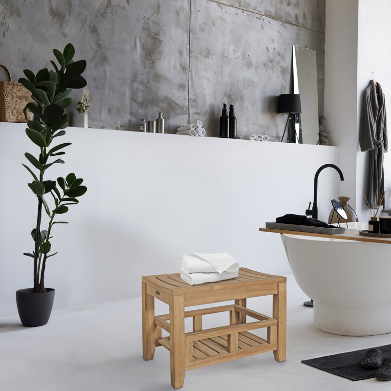 Nyx 16'' W Teak Shower Bench