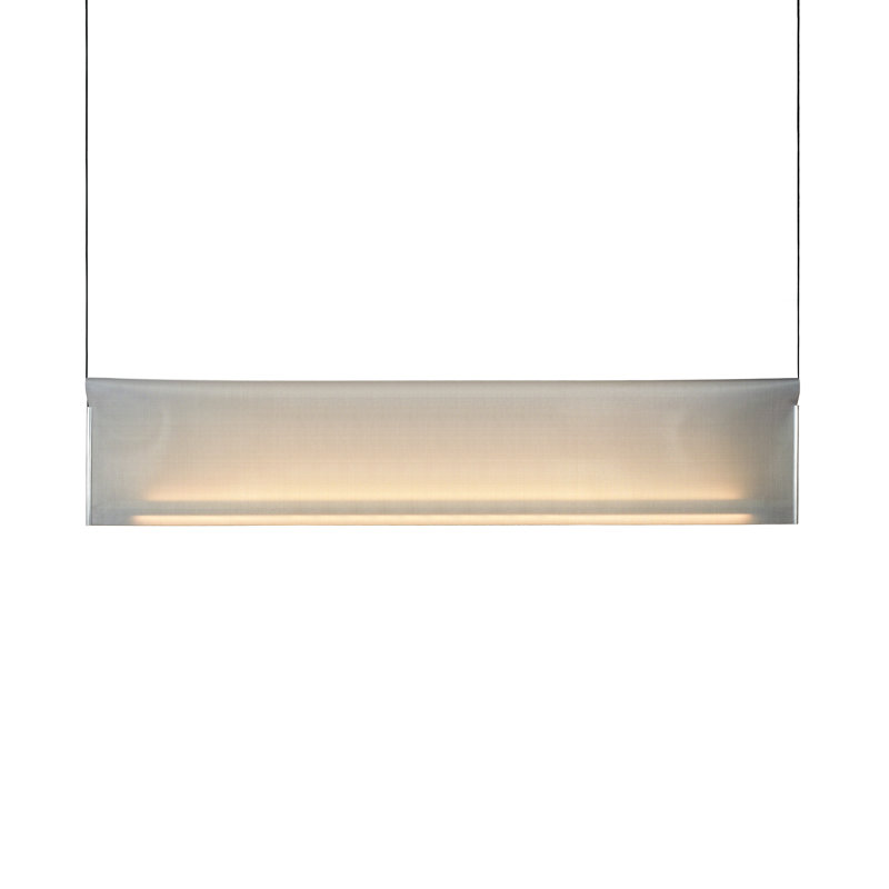 Nebra Pendant, Inox, 11.8" H x 47.2" W x 1.2" D