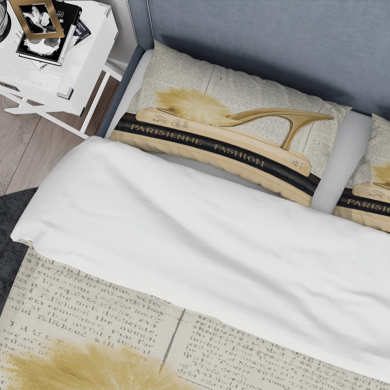 Polyester Weave / Muslin Abstract Duvet Cover, King Duvet Cover + 2 Shams