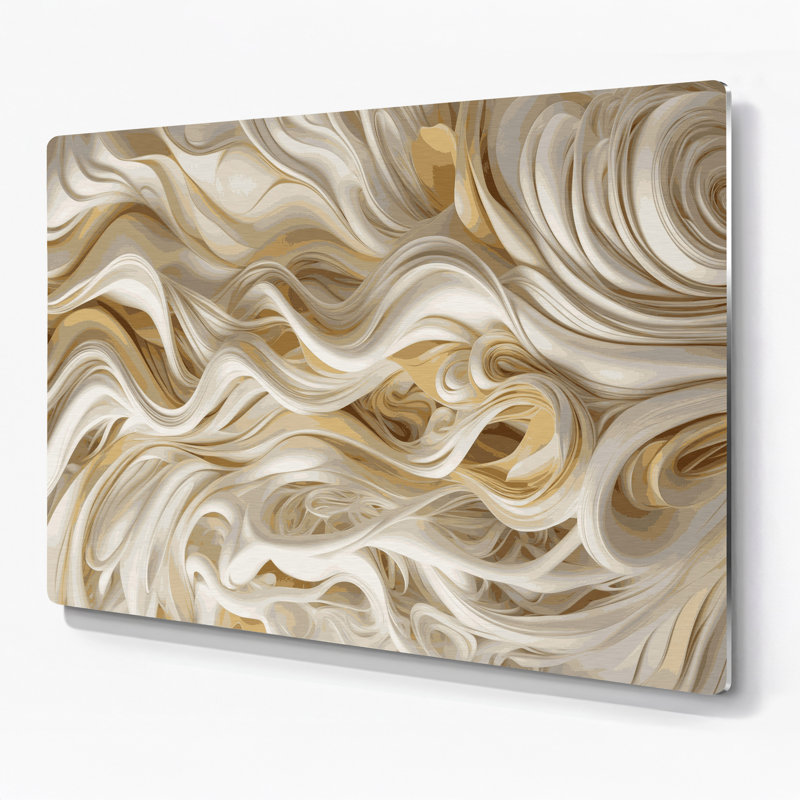 «Biomorphic Abstraction 65», art mural en métal brun, H 11 po x l 14 po