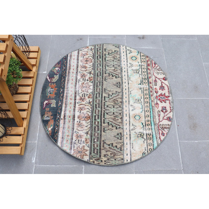 Tapis turc rétro vintage Oushak
