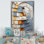 Radiant Revolve Modern Spiral I - Botanicals, art mural