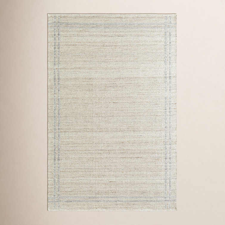 Lavande Wool Area Rug in Ivory