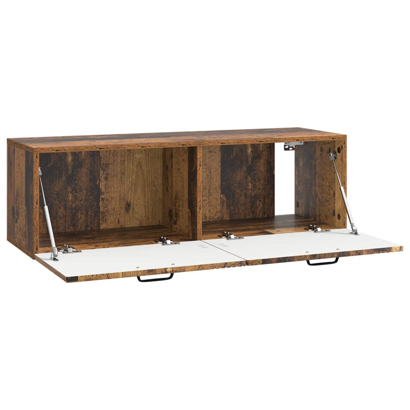 TV Stand, 30cm H x 98cm L x 31cm W, Old Wood