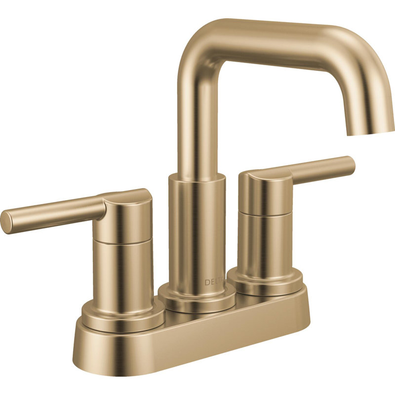 Robinet pour salle de bain à 2 poignées Nicoli, Gold