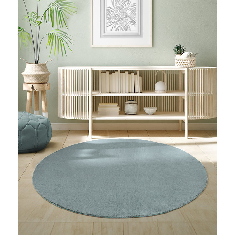 Machine Woven Blue Indoor Rug
