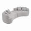 Canapé courbé rembourré pour petits espaces d'intérieur-2134804129