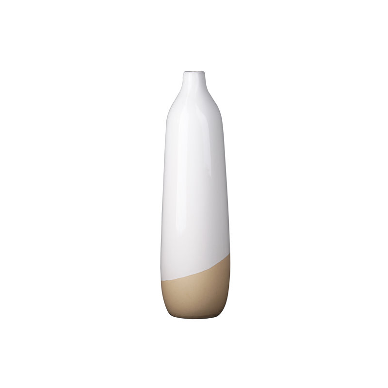 Childers Handmade Ceramic Floor Vase, 20" H x 5.5" W x 5.5" D