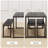 Ezzah Rectangular Dining Set with Benches-815841248-815841251-883681608