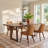 Longfellow 76" Solid Oak Dining Table-588715506