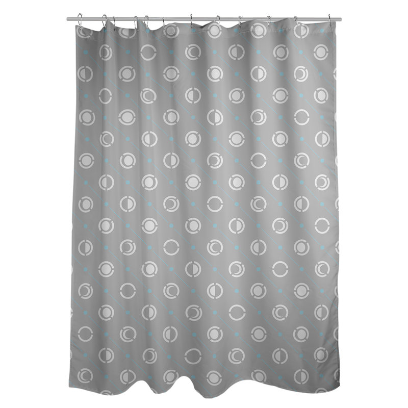 Noira Gothard Shower Curtain, Teal Accent