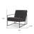  Black Genuine Leather Lounge Chair-777916514