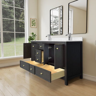 Ensemble de meuble-lavabo double 60 po Oakwood