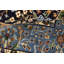 Tapis traditionnel bleu marine Deklan