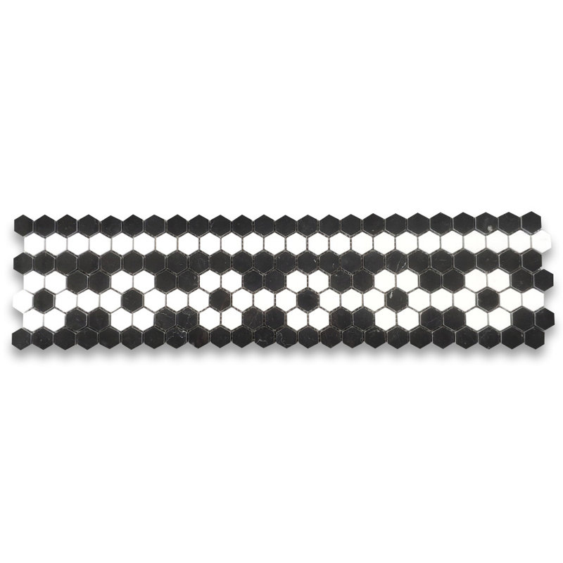 1" x 1" Marble Honeycomb Mosaic Wall & Floor Tile