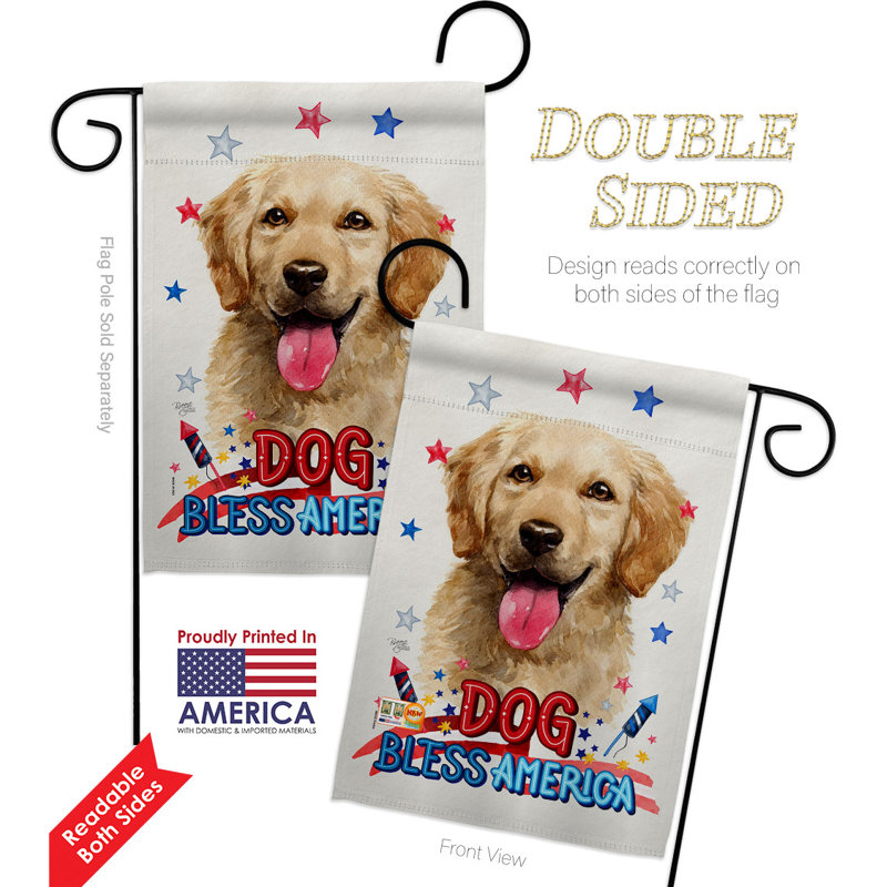 Double Sided 18.5'' H x 13'' W Polyester Animal Garden Flag