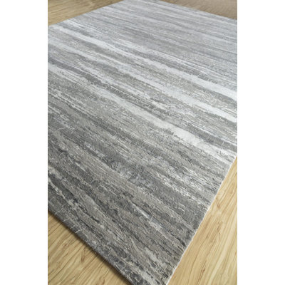 Contemporary One-of-a-Kind Rectangle 2' X 3' Hand Knotted Area Rug